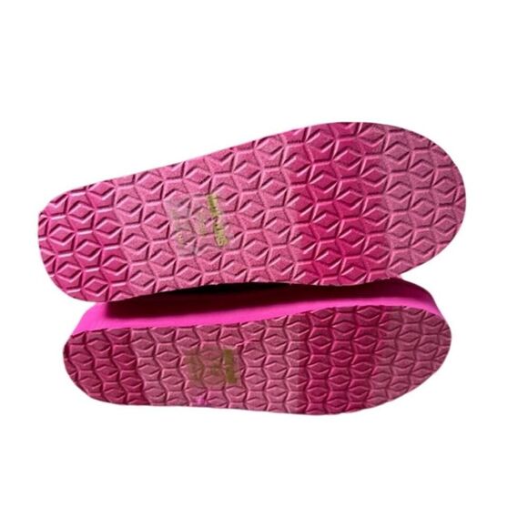 Muk Luks Augie Mini Cozy Booties Women's Pink Fuchsia Sz 7 Faux Suede Side Zip - Picture 7 of 7